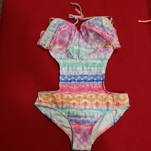 Rainbow monokini swimsuit